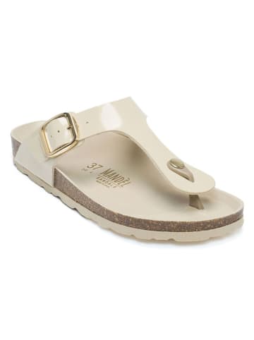 Mandel Zehentrenner in Creme