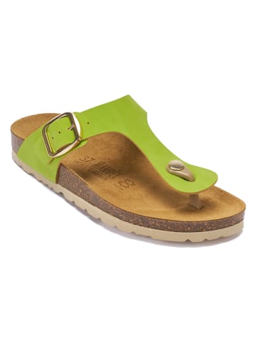 Mandel Teenslippers "Blanca" citroengroen