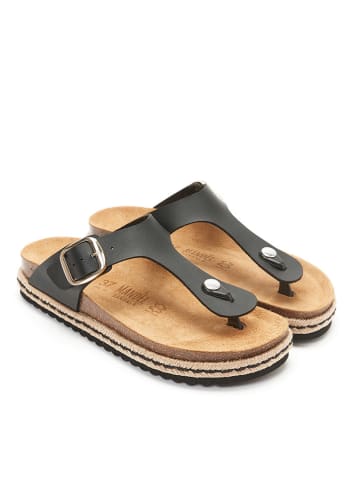 Mandel Teenslippers "Gala" zwart