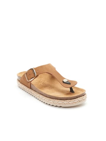 Mandel Teenslippers "Gala" lichtbruin