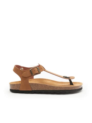 Mandel Teenslippers "Leon" lichtbruin