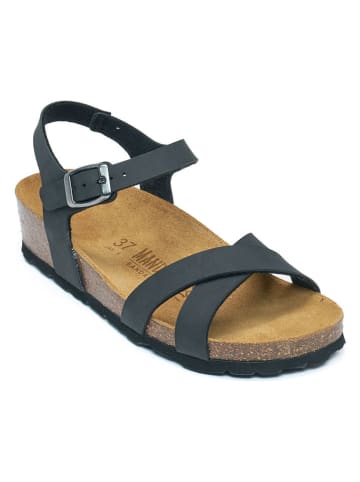 Mandel Sandalen zwart