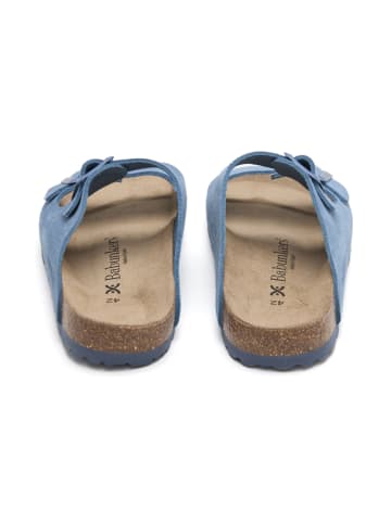 BABUNKERS Family Leder-Pantoletten in Blau