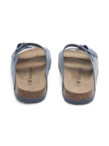 BABUNKERS Family Leder-Pantoletten in Blau