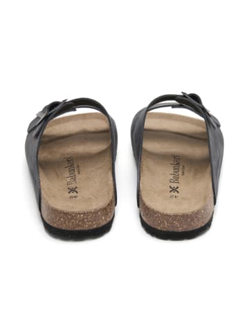 BABUNKERS Family Leder-Pantoletten in Schwarz