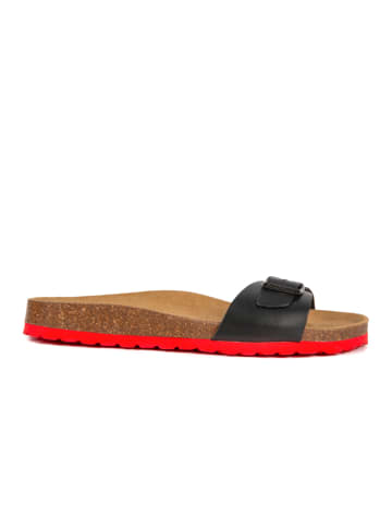 BABUNKERS Family Leren slippers zwart