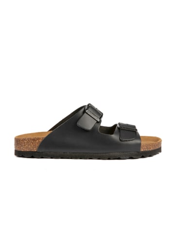 BABUNKERS Family Leren slippers zwart