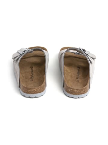 BABUNKERS Family Leren slippers grijs