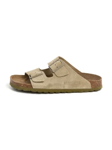 BABUNKERS Family Leder-Pantoletten in Beige