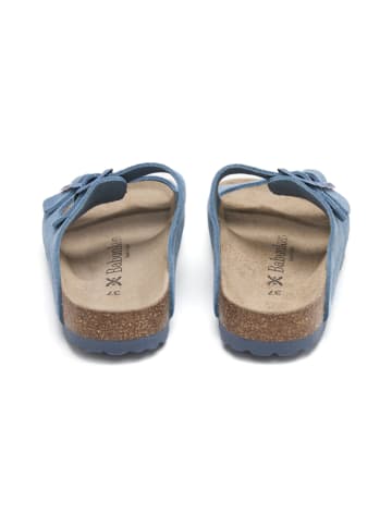 BABUNKERS Family Leren slippers blauw
