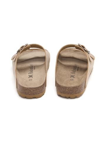 BABUNKERS Family Leder-Pantoletten in Hellbraun