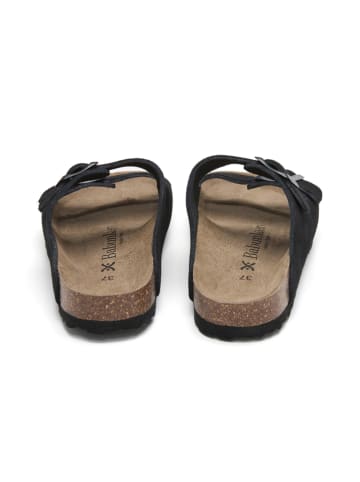BABUNKERS Family Leren slippers zwart