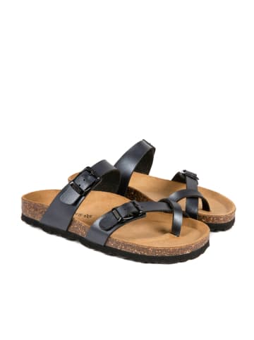 BABUNKERS Family Teenslippers zwart