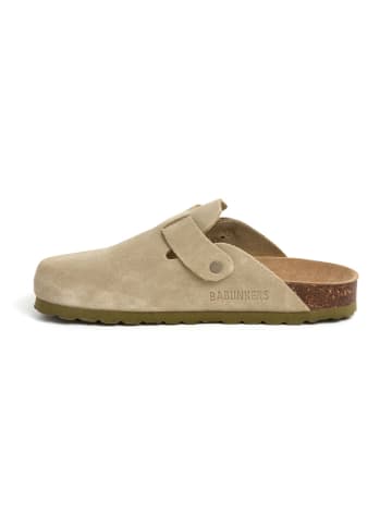 BABUNKERS Family Leren clogs beige