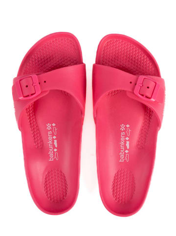 BABUNKERS Family Pantoletten in Fuchsia