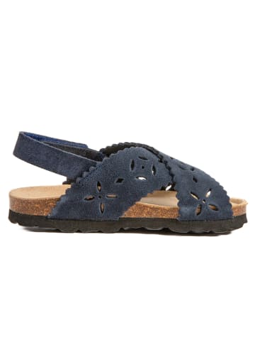 BABUNKERS Family Leren sandalen donkerblauw