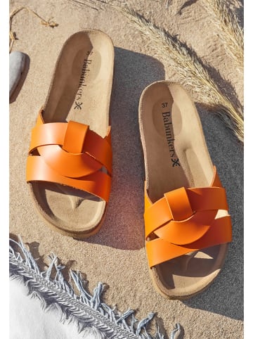 BABUNKERS Family Leder-Pantoletten in Orange
