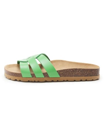 BABUNKERS Family Leren slippers groen