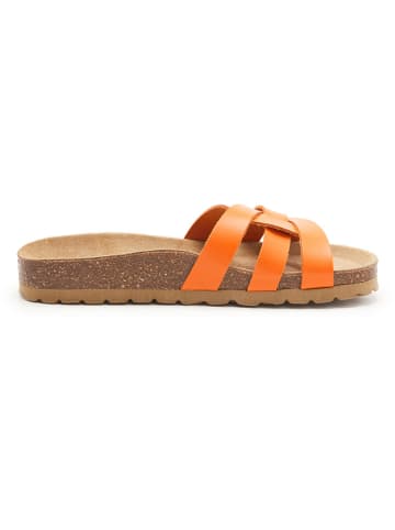 BABUNKERS Family Leren slippers oranje