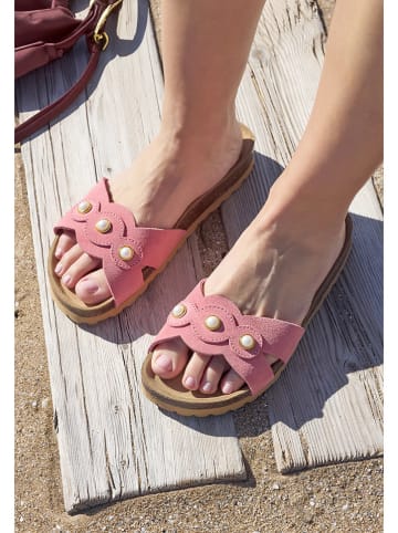 BABUNKERS Family Leder-Pantoletten in Pink