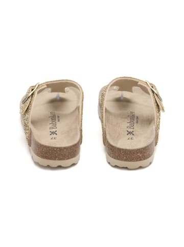 BABUNKERS Family Teenslippers goudkleurig