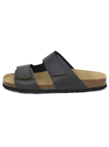 BABUNKERS Family Leren slippers bruin