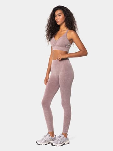 Carpatree Trainingsleggings "Marble Story" in Rosa
