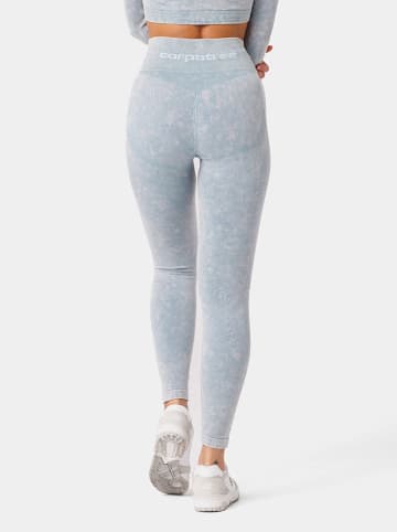 Carpatree Legginsy sportowe "Yasmine" w kolorze błękitnym
