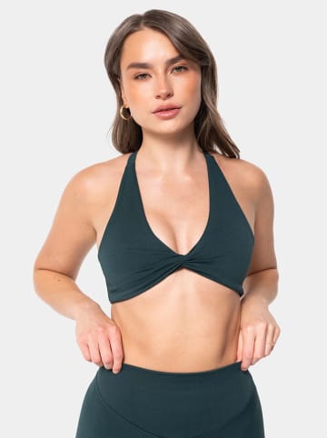 Carpatree Biustonosz sportowy "Accolade" w kolorze zielonym