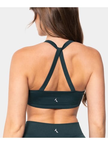 Carpatree Biustonosz sportowy "Accolade" w kolorze zielonym