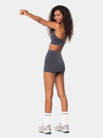 Carpatree Szorty sportowe "Marble Story" w kolorze szarym