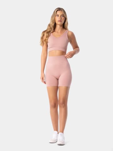 Carpatree Szorty sportowe "Simply" w kolorze jasnoróżowym