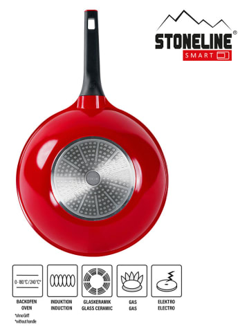 Stoneline 2tlg. Set: Wok "Smart" in Rot - Ø 30 cm