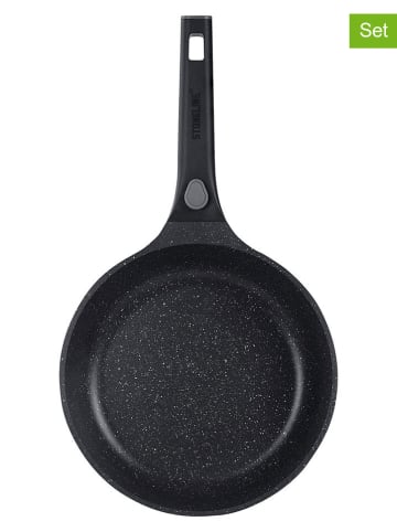 Stoneline Patelnie (2 szt.) "Smart" w kolorze szarym