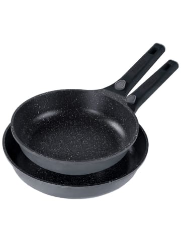 Stoneline 2-delige set: braadpannen "Smart" grijs