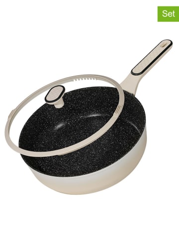 Stoneline 2-częściowy zestaw w kolorze beżowym - Ø 28 cm