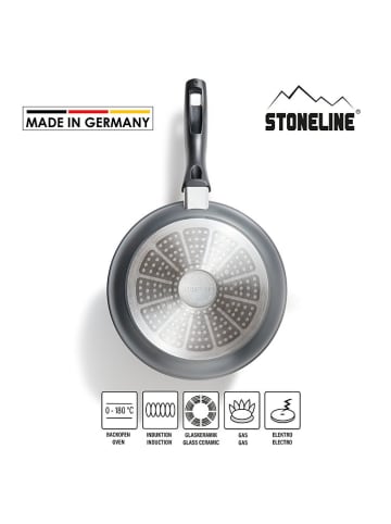 Stoneline Patelnia w kolorze czarnym - Ø 24 cm