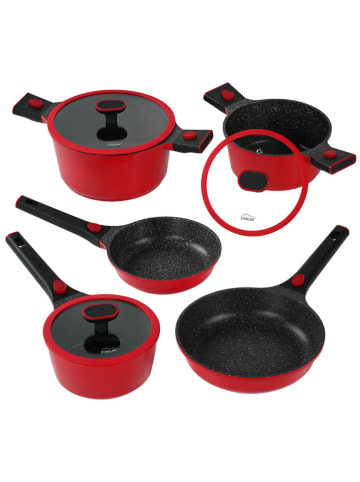 Stoneline 8tlg. Kochgeschirr-Set "Smart" in Rot