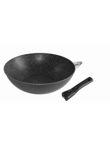 Stoneline 2tlg. Set: Wok in Grau - Ø 30 cm