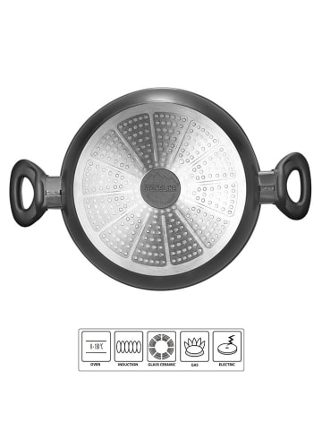 Stoneline Serveerpan "Gourmundo" grijs - Ø 24 cm