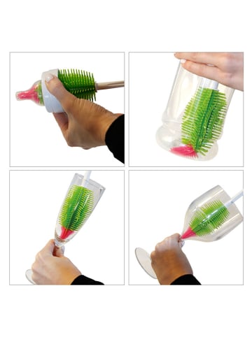 Stoneline Flaschenbürste in Orange - (L)35 cm