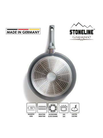 Stoneline Patelnia "Gourmundo" w kolorze czarnym - Ø 28 cm