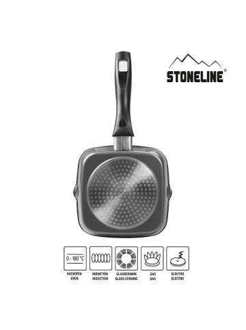 Stoneline Grillpfanne in Grau - (L)16 x (B)16 cm
