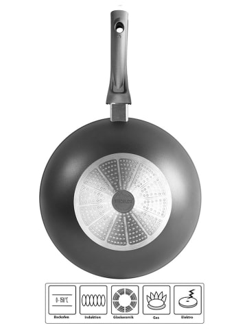 Stoneline Wok "Gourmundo" w kolorze szarym - Ø 30 cm