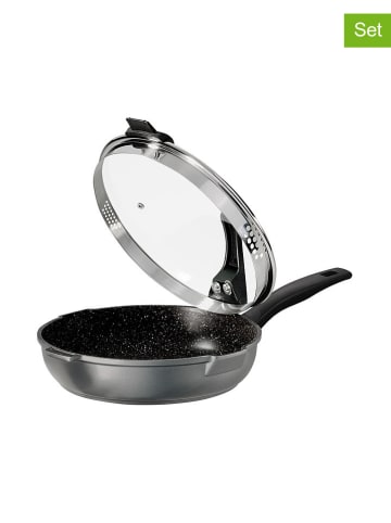 Stoneline 2-częściowy zestaw ''Future'' w kolorze szarym - Ø 24 cm