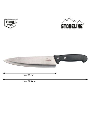 Stoneline Koksmes zwart - (H)31,5 cm