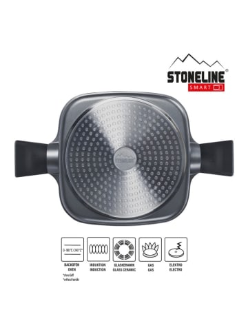 Stoneline 2-częściowy zestaw "Smart" w kolorze szarym - 24 x 24 cm