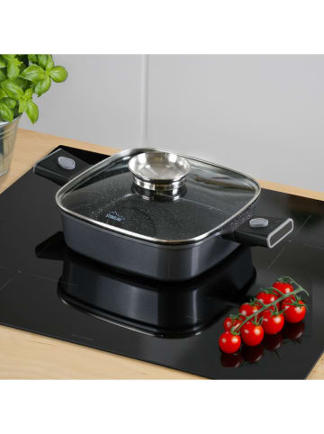 Stoneline 2tlg. Set: Servierpfanne "Smart" in Grau - (B)24 x (H)24 cm