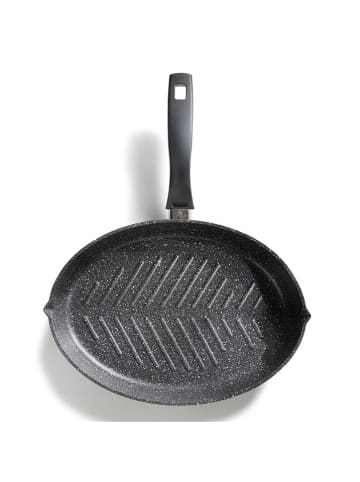 Stoneline 2tg. Set: Fisch- & Schnitzelpfanne in Grau - (L)24,3 x (B)35,2 cm