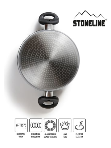 Stoneline 2-częściowy zestaw "XXXL" w kolorze szarym - Ø 32 cm